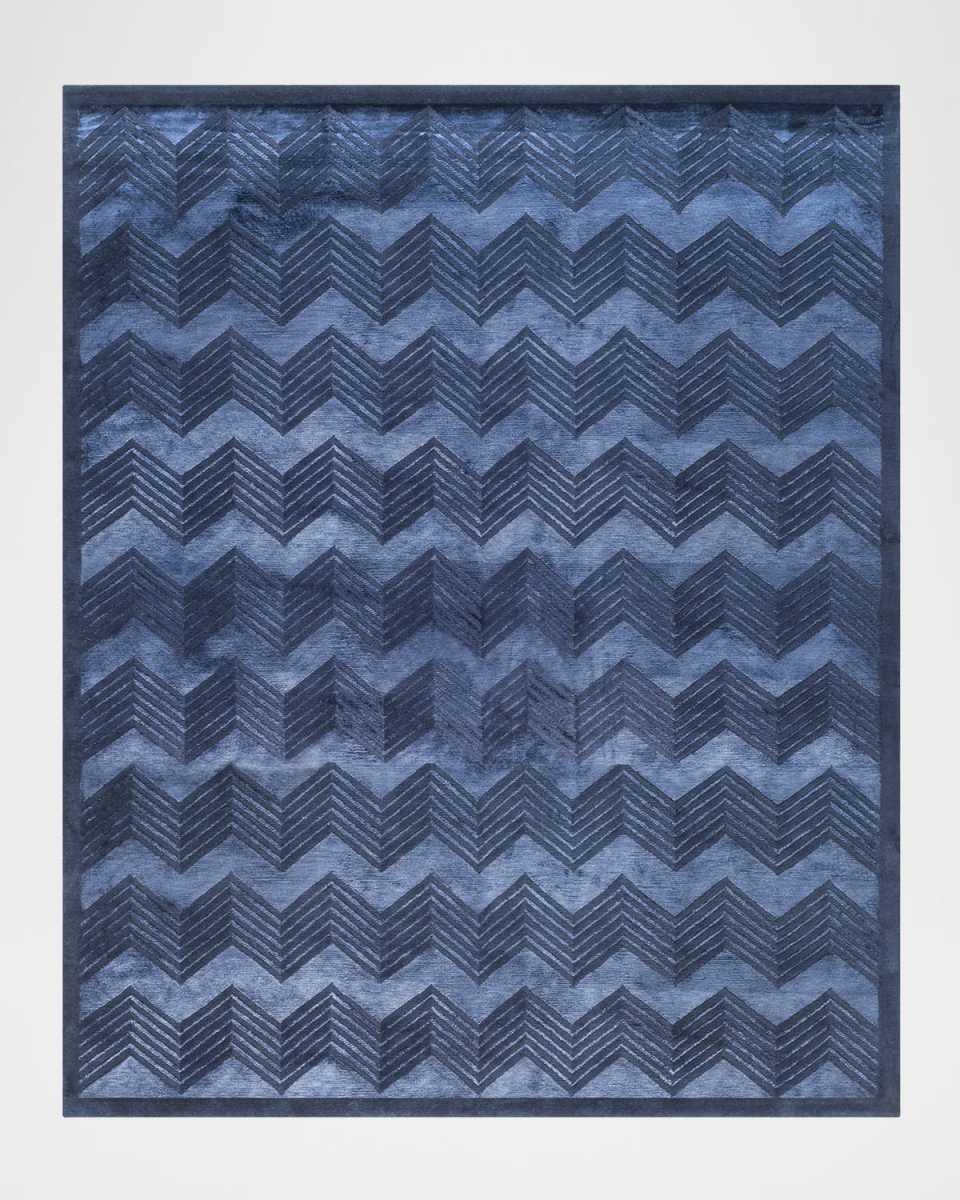 Monroe Chevron Hand Knotted Rug